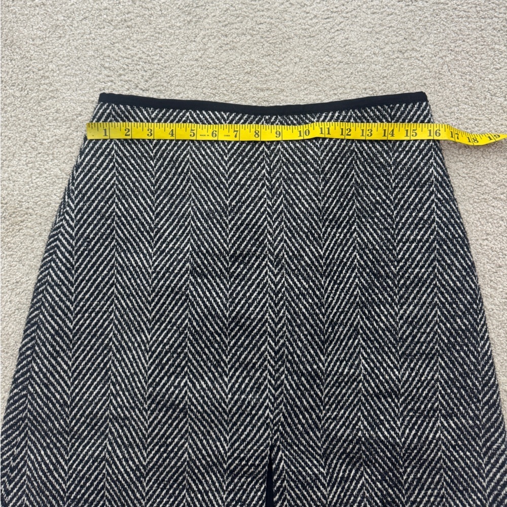 Ann Taylor Black and White Herringbone Skirt - Picture 6 of 8